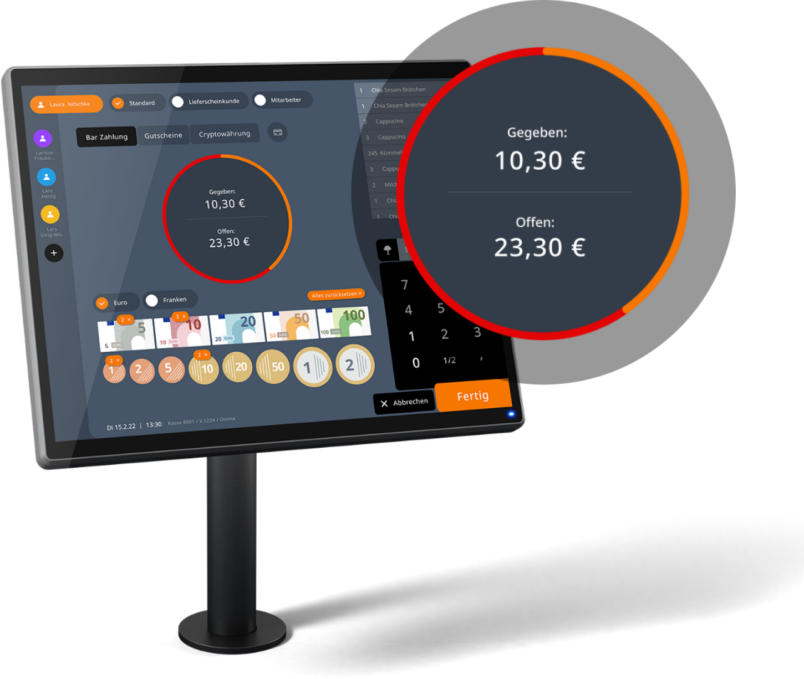 BBN-Kasse Bezahlbildschrim freigestellt