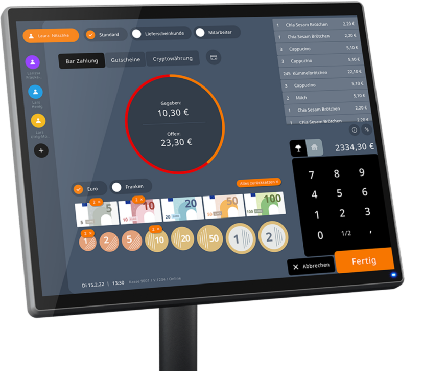 BBN-Kasse Bezahlung mit Cryptowaehrung